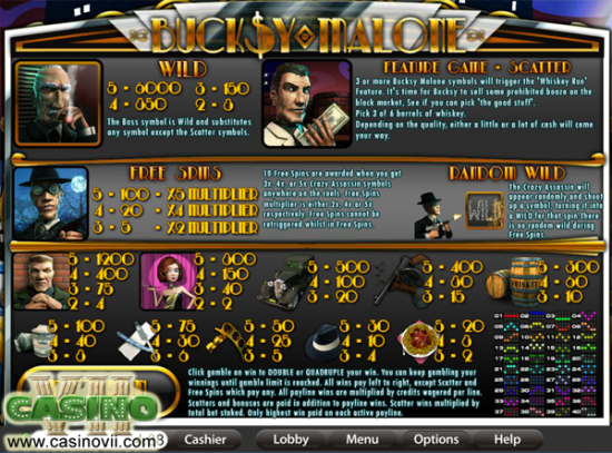 Bucksy Malone screen shot