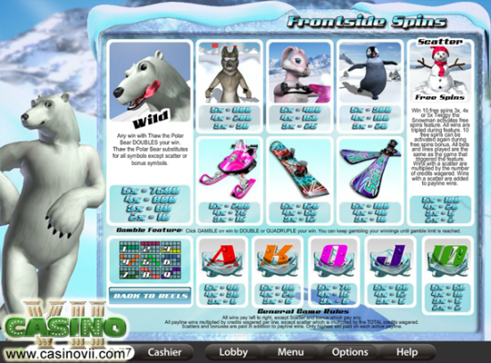 Frontside Spins screen shot